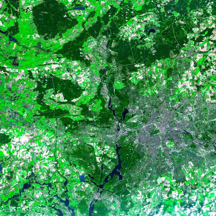 Picture of BERLIN VIEWED FROM SPACE