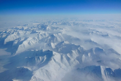 Picture of ALASKAN MOUNTAINS VIEWED FROM ABOVE