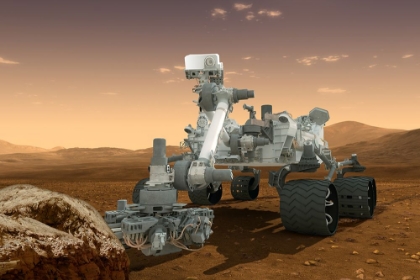 Picture of ARTIST CONCEPT FEATURES MARS SCIENCE LABORATORY CURIOSITY ROVER