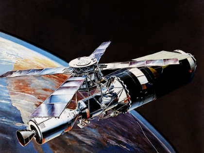 Picture of ARTIST CONCEPT OF THE SKYLAB IN ORBIT