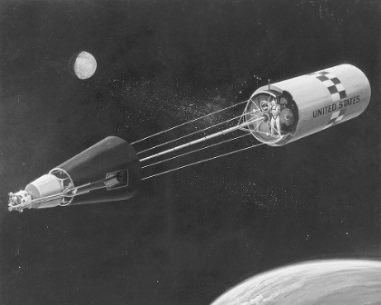Picture of ARTIST CONCEPT SHOWS A MANNED SPACE LABORATORY