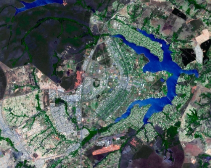 Picture of BRASILIA - THE CAPITAL OF BRAZIL VIEWED FROM SPACE