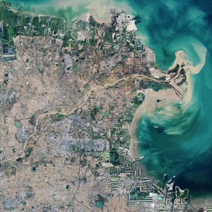 Picture of THE YELLOW RIVER DELTA - CHINA VIEWED FROM SPACE