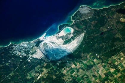 Picture of CALCITE QUARRY - MICHIGAN VIEWED FROM SPACE