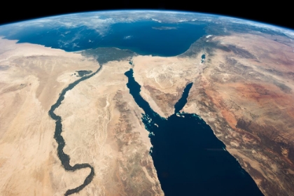 Picture of EGYPT AND THE RIVER NILE VIEWED FROM SPACE