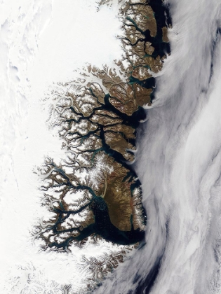 Picture of GREENLAND’S EASTERN COAST BY TERRA MODIS IN 2003