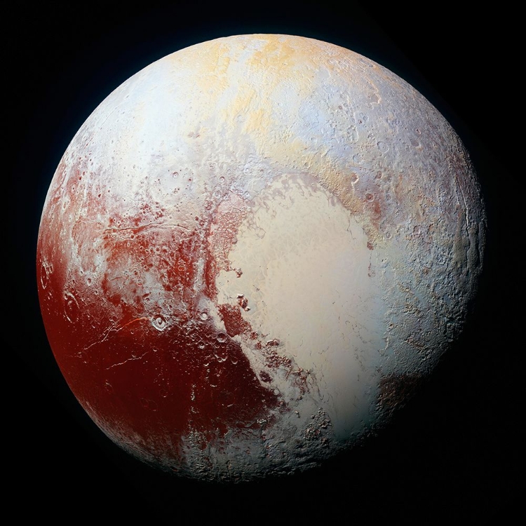 Picture of HIGH-RESOLUTION ENHANCED COLOR VIEW OF PLUTO