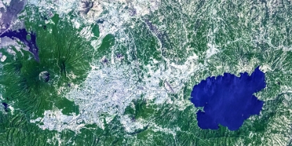 Picture of LAKE ILOPANGO - EL SALVADOR VIEWED FROM SPACE