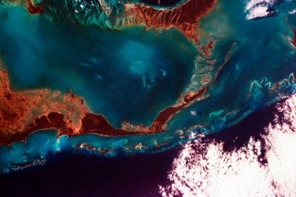 Picture of LITTLE BAHAMA BANK - THE BAHAMAS VIEWED FROM SPACE