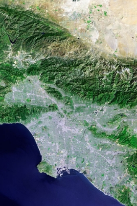 Picture of LOS ANGELES AND VICINITY SEEN FROM SPACE IN  2001