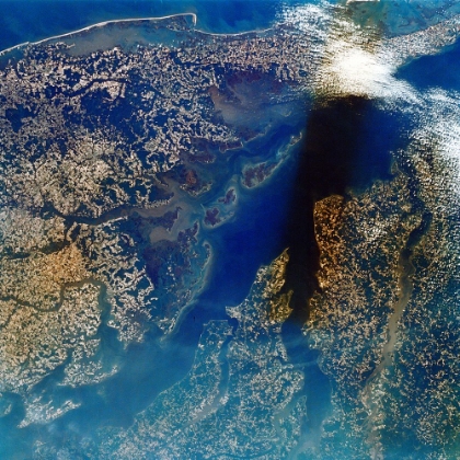 Picture of LOWER CHESAPEAKE BAY - VA VIEWED FROM SPACE