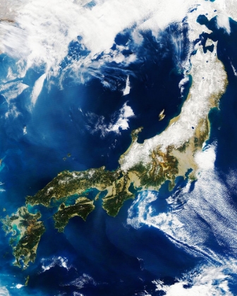 Picture of JAPAN VIEWED FROM MODIS ON THE AQUA SATELLITE 2004