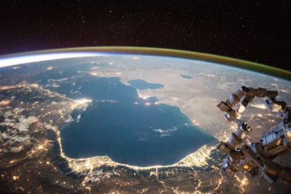 Picture of THE CASPIAN SEA VIEWED FROM SPACE IN 2015