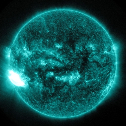 Picture of NASAS SDO OBSERVES AN X-CLASS SOLAR FLARE