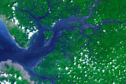 Picture of NASAS TERRA SPACECRAFT VIEW OF THE SIERRA LEONE ESTUARY