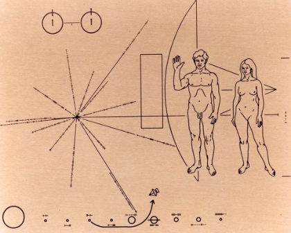 Picture of PIONEER 10S FAMOUS PIONEER PLAQUE