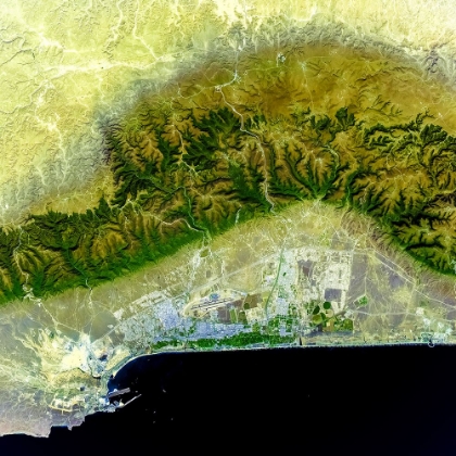 Picture of SALALAH - OMAN VIEWED FROM SPACE