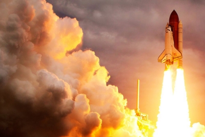 Picture of SPACE SHUTTLE ATLANTIS STS-135 LAUNCH IN 2011