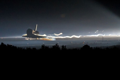 Picture of SPACE SHUTTLE ATLANTIS TOUCHES DOWN AT NASAS KENNEDY SPACE CENTER 2011