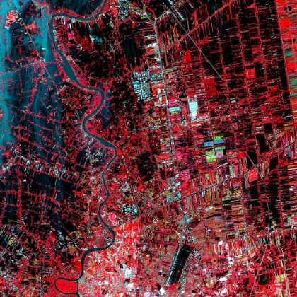 Picture of THAILAND FLOODS MONITORED BY A NASA SATELLITE
