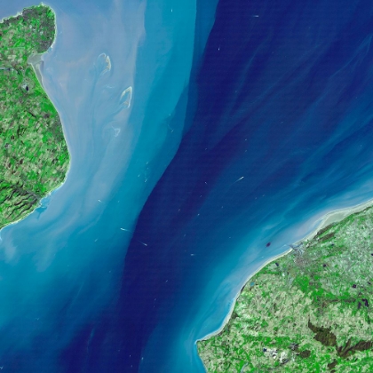 Picture of THE ENGLISH CHANNEL AT THE STRAITS OF DOVER LOCATION OF THE CHANNEL TUNNEL