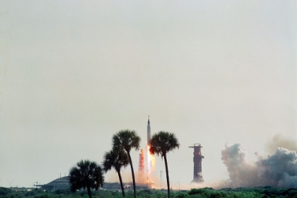 Picture of THE LAUNCH OF MERCURY-ATLAS 9 ON MAY 15 - 1963