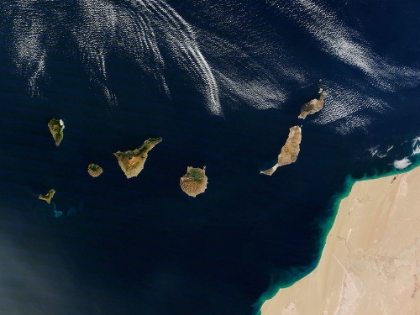 Picture of THE CANARY ISLANDS VIEWED FROM SPACE