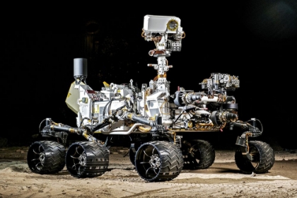Picture of THE VEHICLE SYSTEM TEST BED ROVER - A NEARLY IDENTICAL COPY OF CURIOSITY ROVER