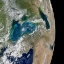 Picture of TURQUOISE SWIRLS IN THE BLACK SEA FROM SPACE