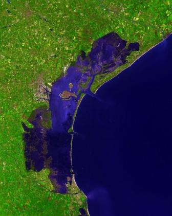 Picture of VENICE LAGOON - ITALY 2001 VIEWED FROM SPACE