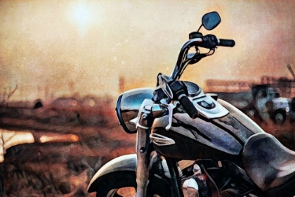 Picture of MOTORCYCLE SUNSET