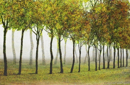 Picture of ROW OF TREES GREEN