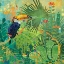Picture of TOUCANS AND FLOWERS II