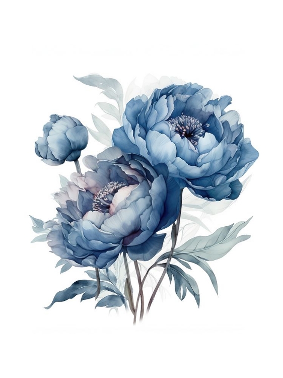 Picture of BLUE PEONIES NOSTALGIA I