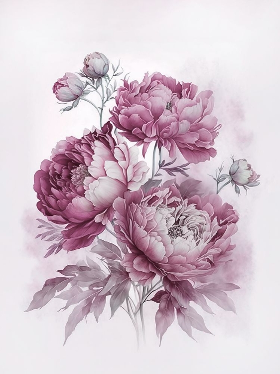 Picture of BLUSH PINK PEONIES NOSTALGIA I