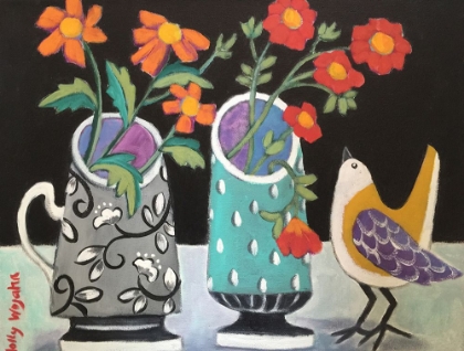 Picture of TWO CHEERY VASES AND A CHIRP