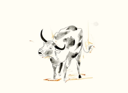 Picture of WATERCOLOR BULL 3