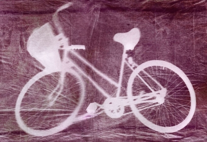 Picture of BURGUNDY BICYCLE CYANOTYPE