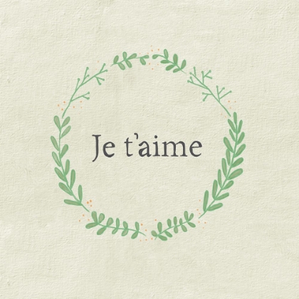 Picture of JE TAIME WREATH