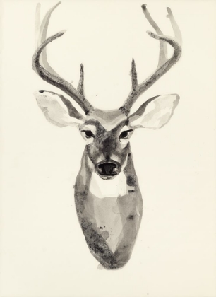 Picture of WATERCOLOR DEERHEAD 2