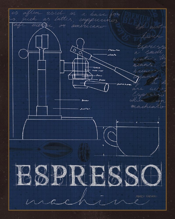 Picture of COFFEE BLUEPRINT IV INDIGO