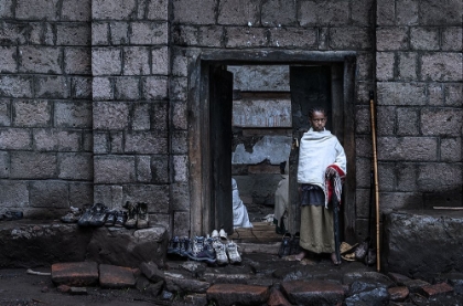 Picture of ENTRANCE OF A CHURCH (LALIBELA - ETHIOPIA)