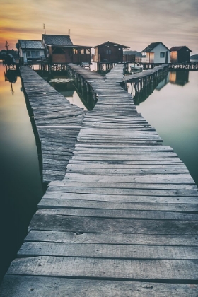 Picture of LAKE AND ROADS AND COTTAGES