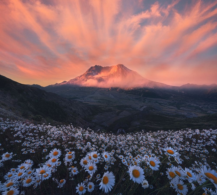 Picture of SMOKES, FOG, CLOUDS AND A VOLCANO