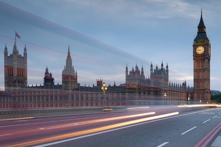 Picture of BIG BEN WITH BRIGHT TRAILS