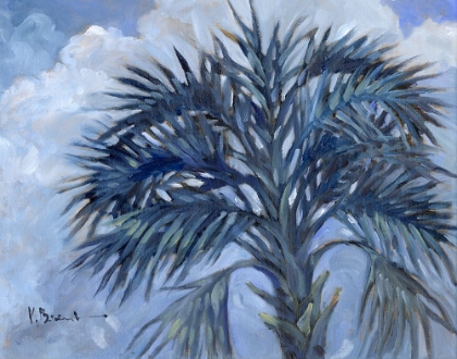 Picture of IMPRESSIONS OF PALMS INDIGO - SOLO PALM