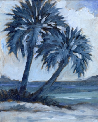 Picture of IMPRESSIONS OF PALMS INDIGO - BAYSIDE