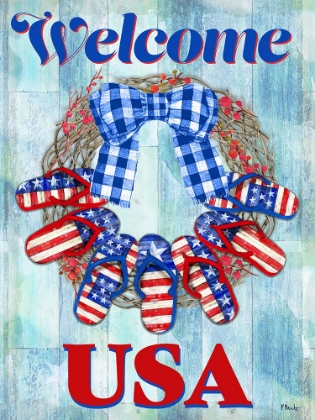 Picture of FREEDOM FLIP FLOP WREATH VERTICAL
