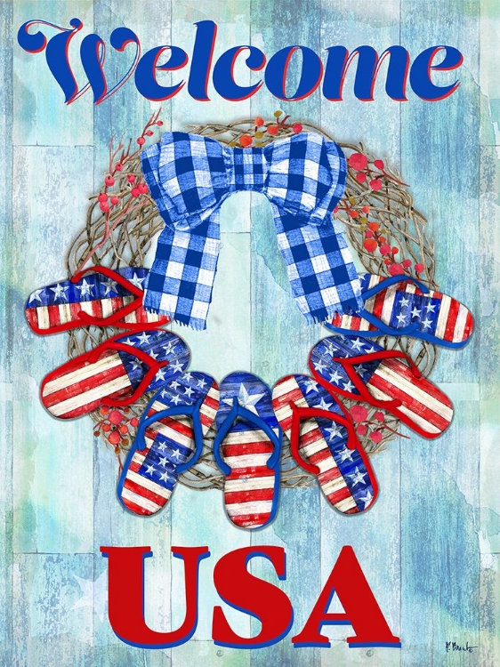 Picture of FREEDOM FLIP FLOP WREATH VERTICAL