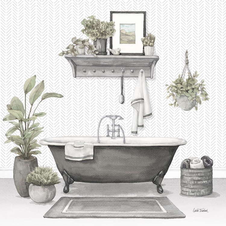 Picture of SERENE BATH II GRAY